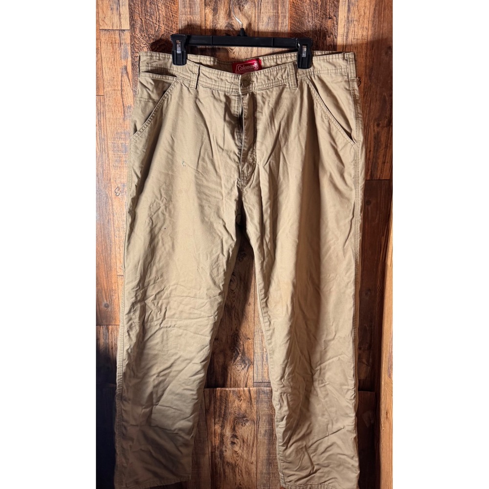Coleman The Outdoor Company‎ Men's Khaki Cotton Blend Pants - Size 38/32